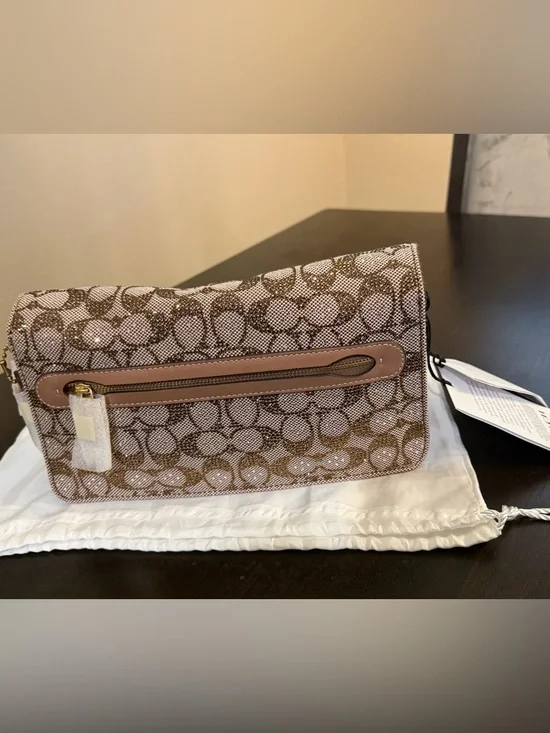 Coach Crystal Tabby w/Mushroom Leather - Picture 2 of 12